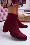 Жіночі чоботи на підборах Sergio Leone Maroon BT522