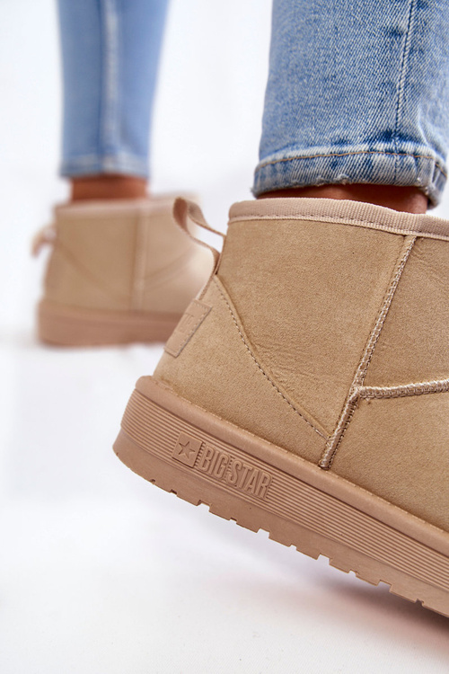 Жіночі теплі зимові черевики Big Star KK274290 Бежеві