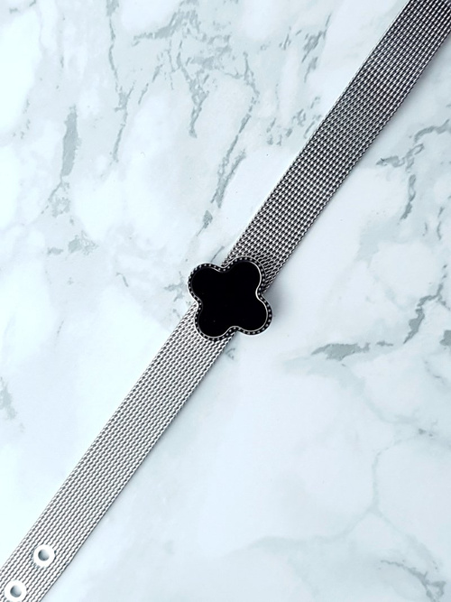 Жіночий срібний браслет конюшина Salina