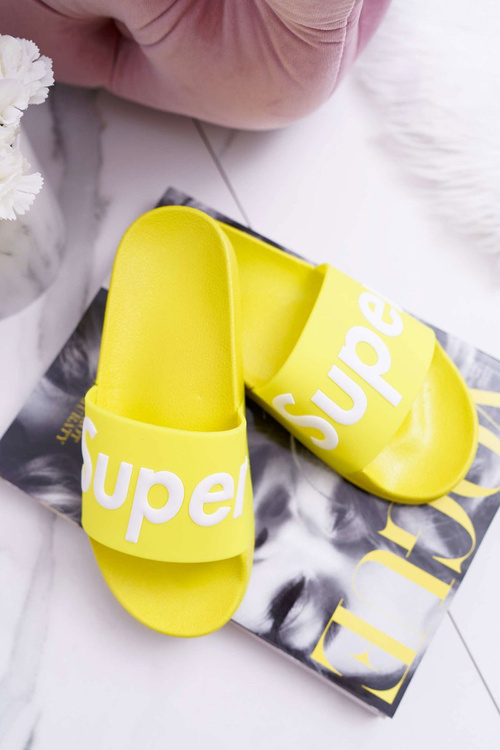 Жіночі шльопанці жовті Super Losaria