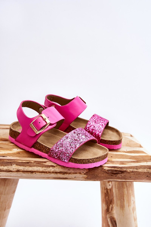 Шкіряні дитячі сандалі Big Star LL374135 Рожеві