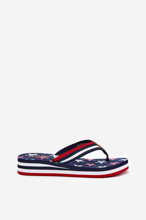 Жіночі сандалі на платформі Big Star RR274A127 темно-сині