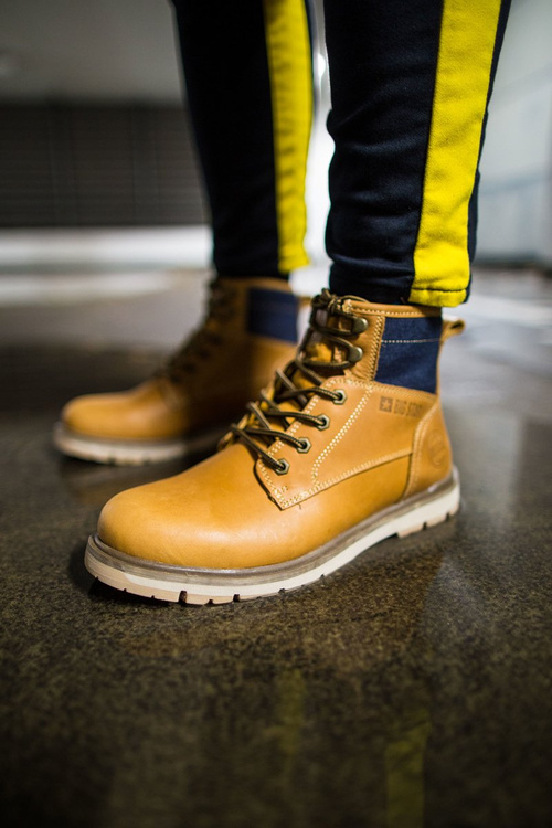 Чоловічі шкіряні трепери Big Star Camel EE174266