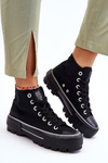 Високі кросівки на платформі Big Star LL274155 Чорні