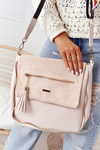 Жіноча сумка-почтальон зі знімним ремінцем LAURA BIAGGI Бежева