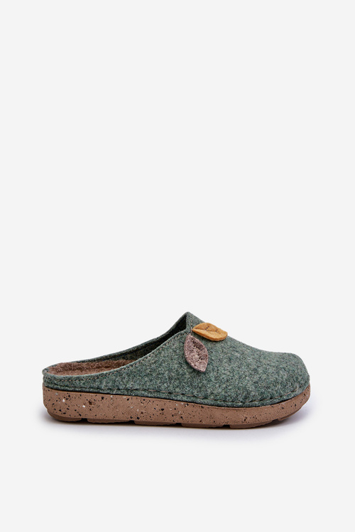 Жіночі повстяні тапочки Inblu ED000013 Зелений