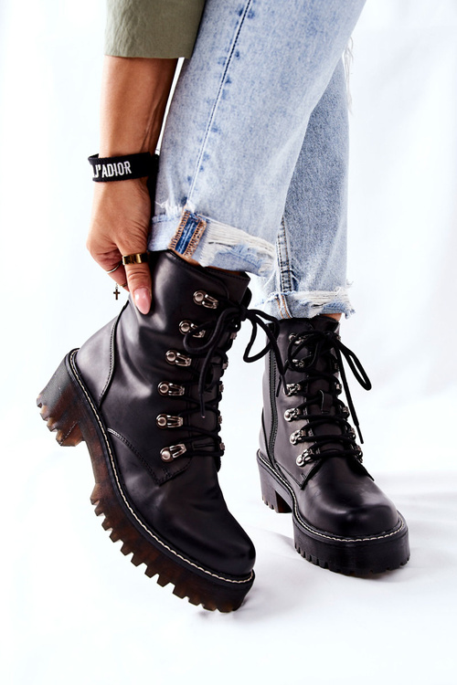 Жіночі байкерські черевики Black Magris