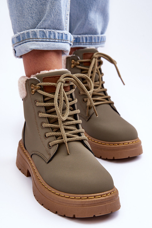 Жіночі трепери на хутряній підкладці Green Jette