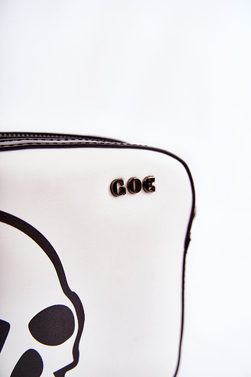 Шкіряна сумка W Pattern GOE ZNJ013 чорно-біла