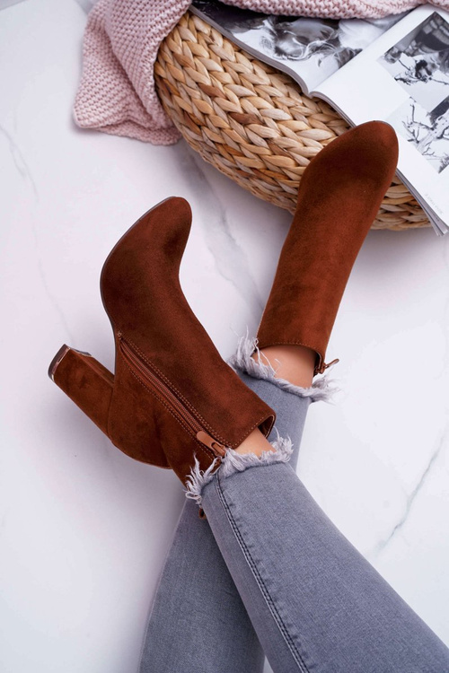 Жіночі верблюжі чоботи Domeno на підборах