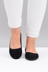 Чорні жіночі балетки Suede Buenos