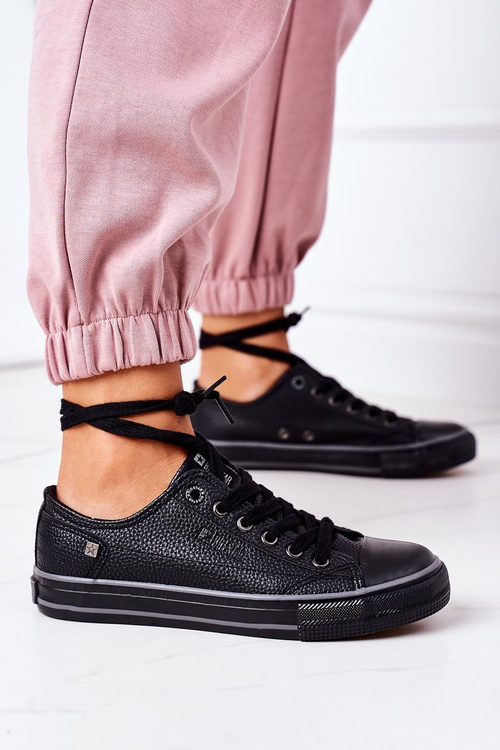 Жіночі шкіряні кросівки BIG STAR II274002 Чорні