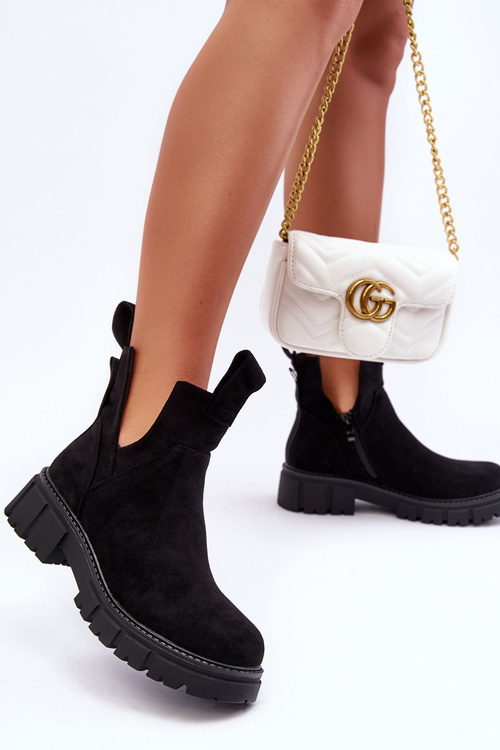 Вирізані робочі черевики Black Heaven