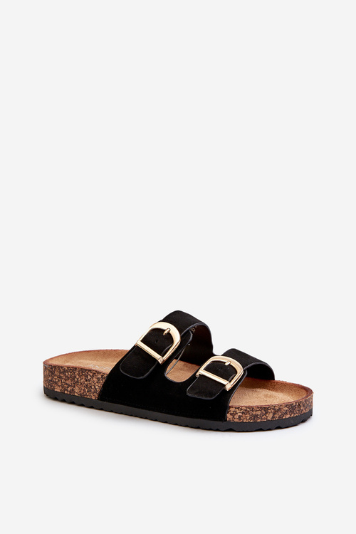 Жіночі босоніжки на платформі з ремінцями Black Doretta