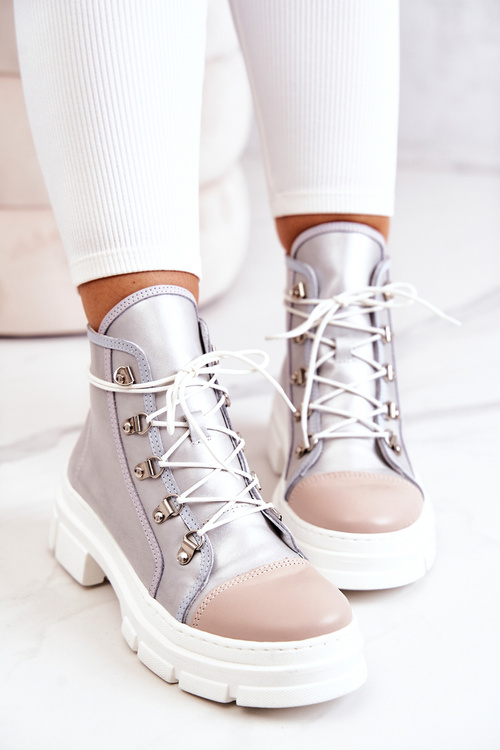 Шкіряні черевики Silver Letty