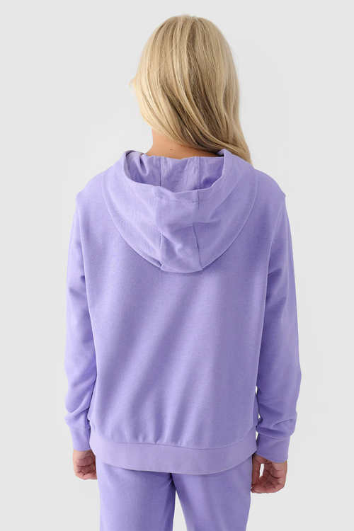 Толстовка без застібки для дівчат гладка 4F 4FJWMM00TSWSF1316-32S