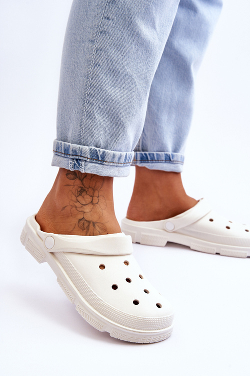 Жіночі гумові Crocs White Rabios