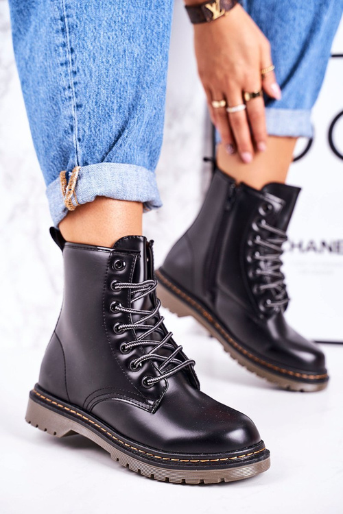 Жіночі утеплені черевики Matte Black Thunder