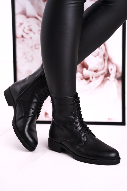 Чоботи жіночі класичні утеплені декоративна блискавка чорні прості