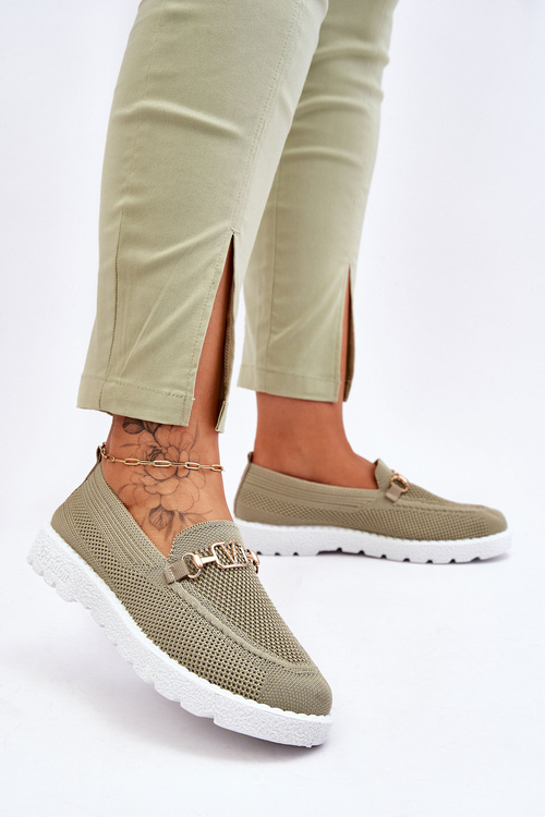 Жіночі сліпони з прикрасами зелені Alena