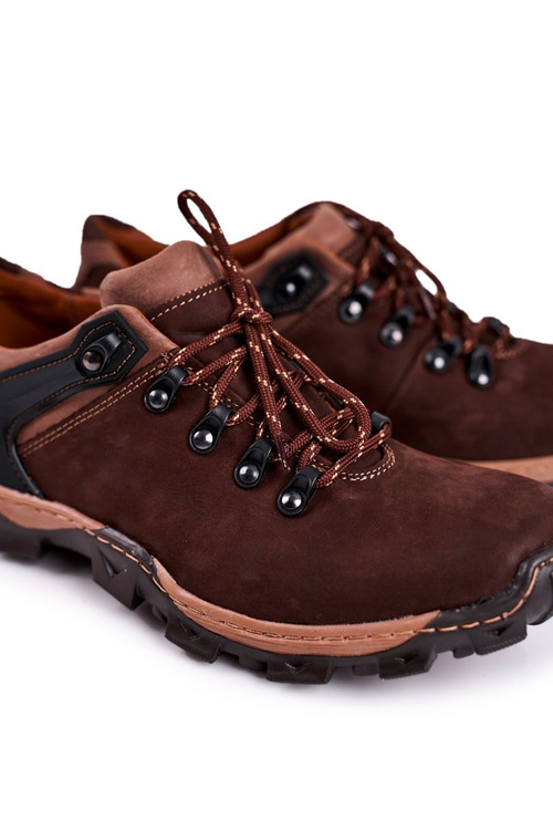 Чоловіче шкіряне трекінгове взуття BEDNAREK Коричневий