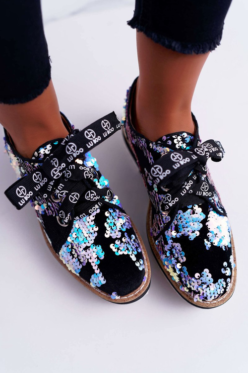 Жіночі напівчоботи Lu Boo Silver Sequins Moonlight