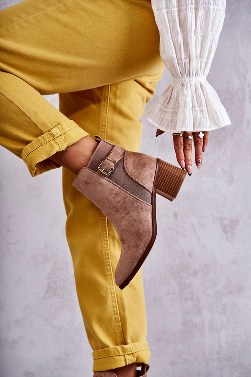 Замшеві чоботи на постійні Коричневий Vannes