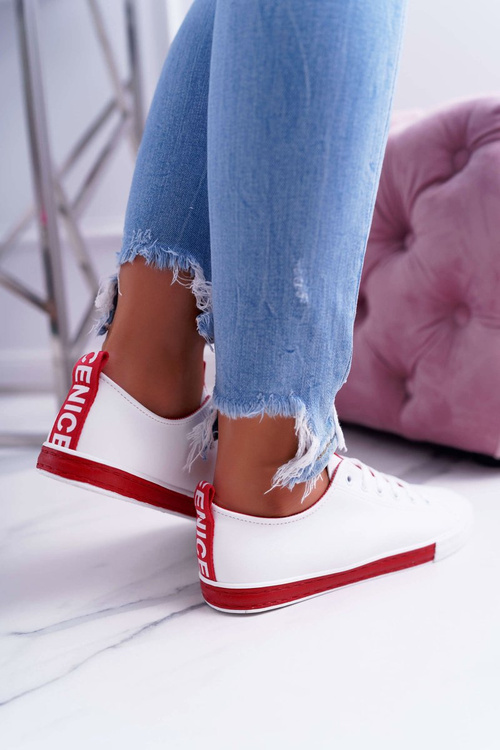 Жіночі кросівки White Red Nigrid Stripe