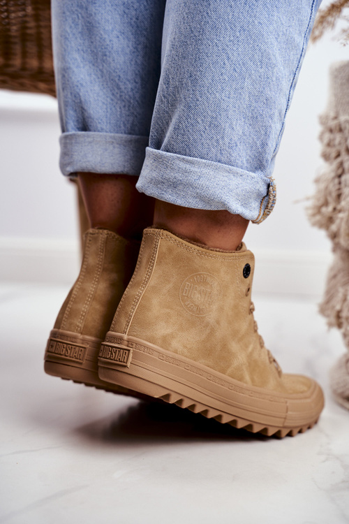 Жіночі кросівки Big Star High Warm Camel GG274072