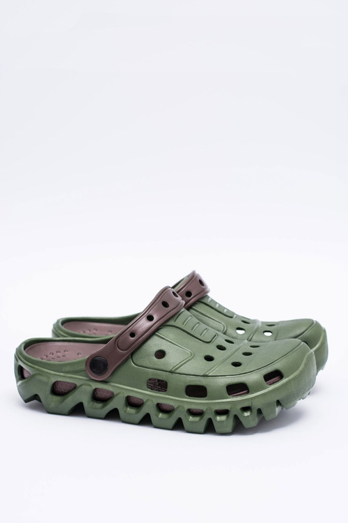Зелені чоловічі садові легкі шльопанці Kroks Eva