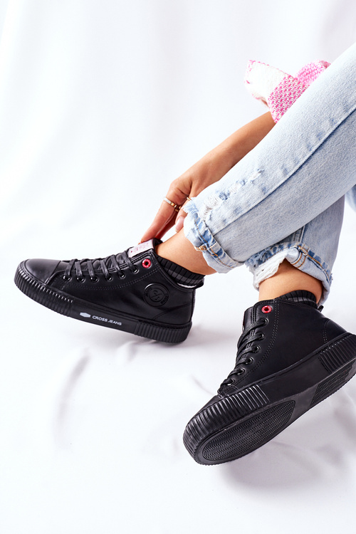 Жіночі кросівки Cross Jeans High Black II2R4021
