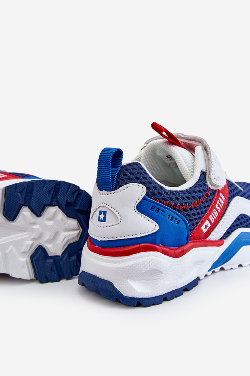 Дитяче спортивне взуття на липучці Big Star JJ374259 Білий і темно-синій