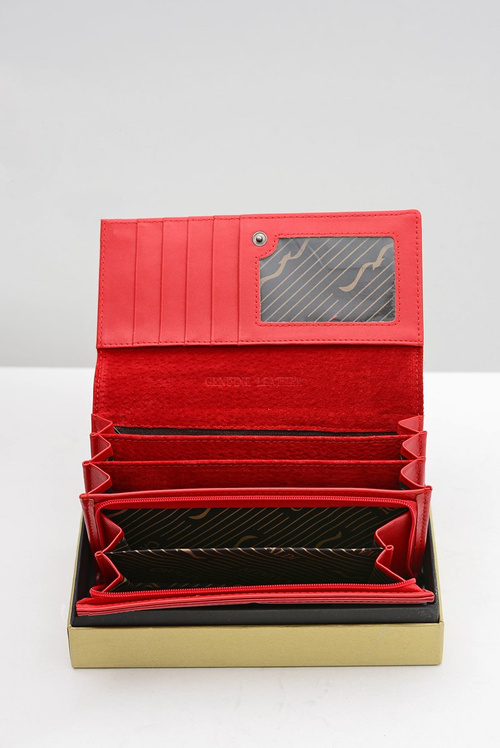 Великий жіночий червоний гаманець