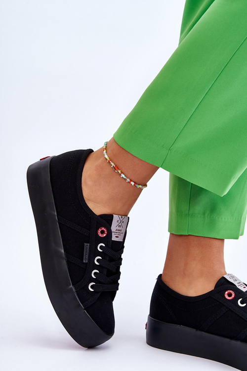 Жіночі кросівки на платформі Cross Jeans LL2R4039 Чорні