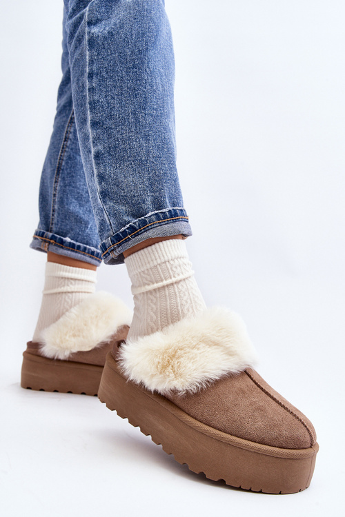 Жіночі зимові черевики на товстій підошві кольору хакі Starlyn