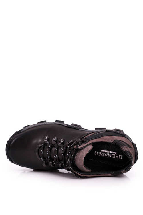 Чоловічі шкіряні трекінгові напівчеревики BEDNAREK чорні