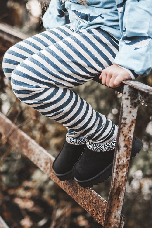 Дитячі сліпони утеплені Black Olivane