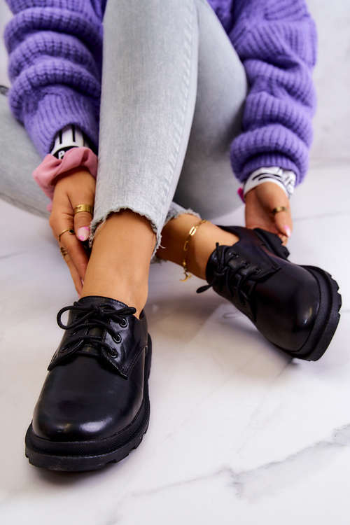 Жіночі класичні броги Oxford Black Colton