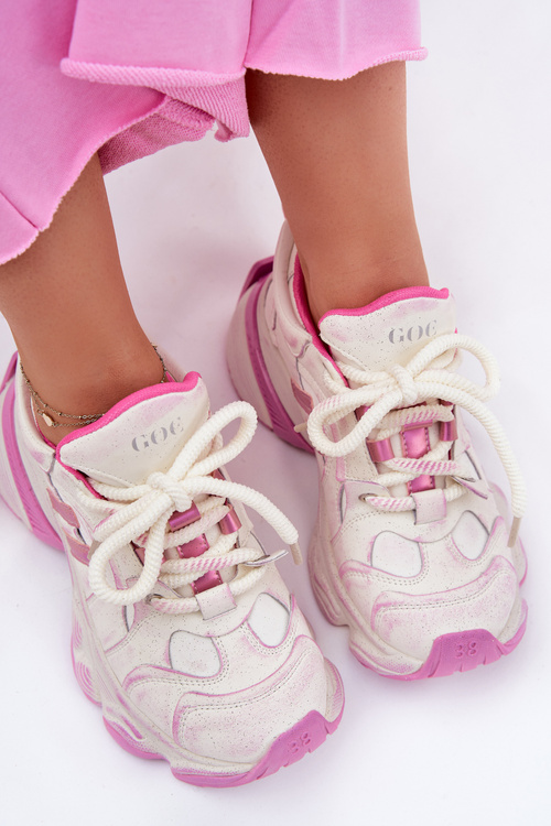 Жіночі Шкіряні Кросівки GOE RR2N4038 Рожеві