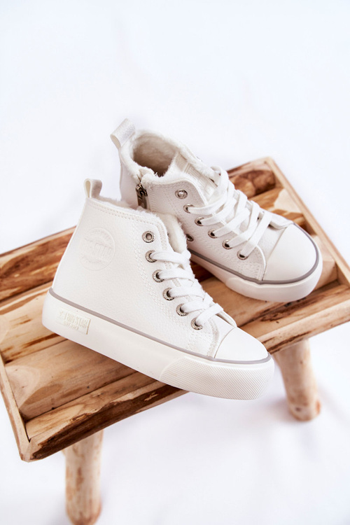 Дитячі високі кросівки на блискавці Big Star KK374227 Білі