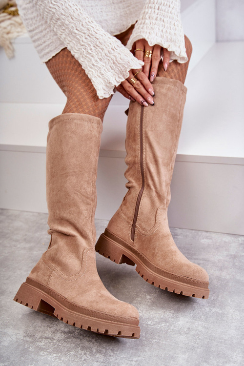 Жіночі теплі чоботи Helma бежеві