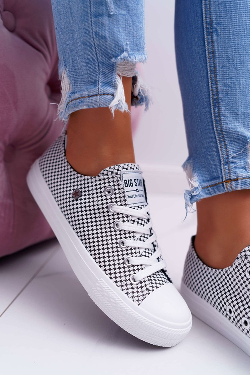 Жіночі кросівки Big Star Checkered White DD274035