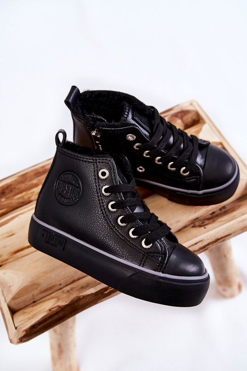 Дитячі високі кросівки на блискавці Big Star KK374228 Чорні