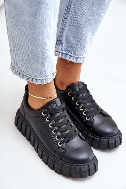 Теплі жіночі кросівки Big Star MM274618 Чорні