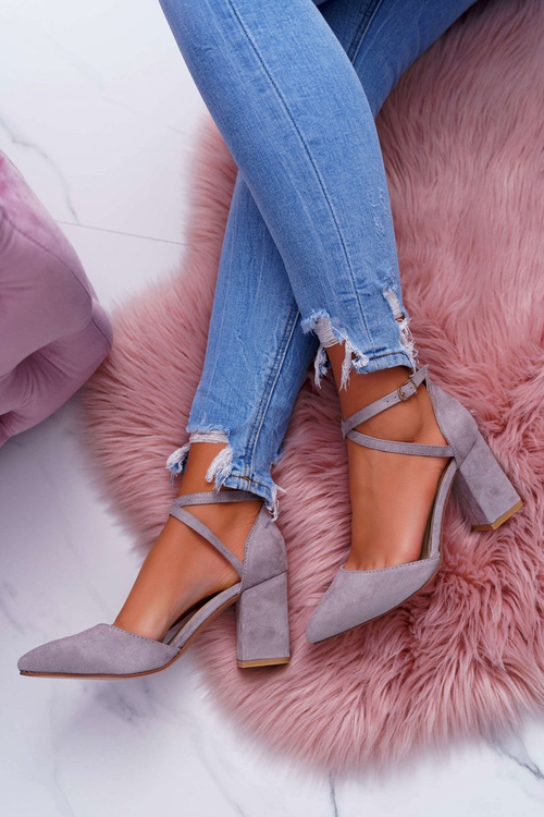 Жіночі туфлі на шпильці Grey Cosmo
