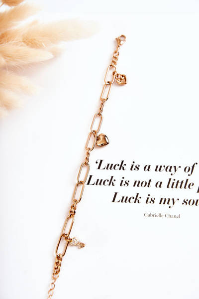 Жіночий Елегантний Браслет З Підвісками Золотий