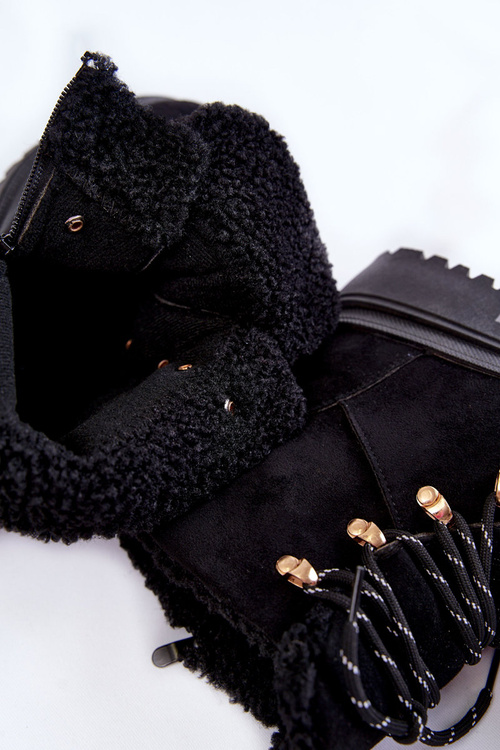 Жіночі замшеві чоботи чорні Белліта