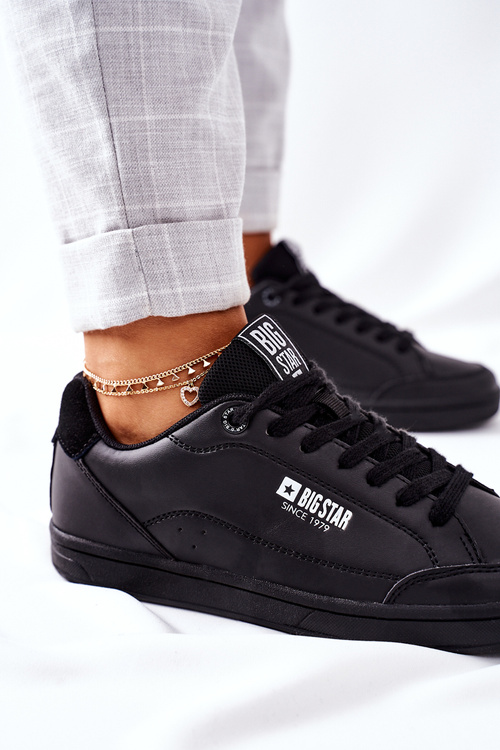 Жіночі шкіряні кросівки Memory Foam BIG STAR II274320 Чорні