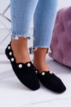 Жіночі чорні балетки Lu Boo Milis