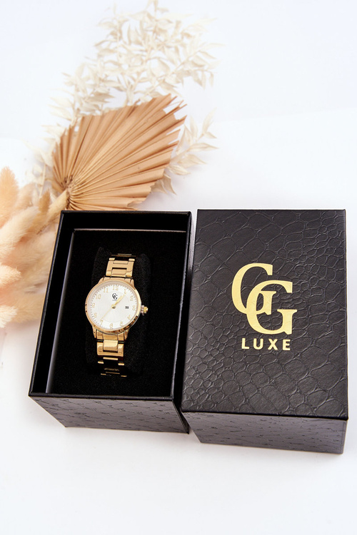 Жіночий сталевий водонепроникний годинник GG Luxe Gold